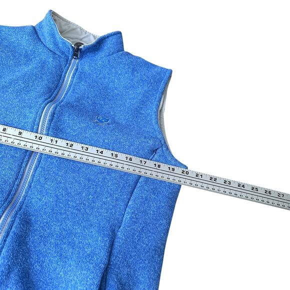 Peter Millar Crown Sport Reversible Fleece Vest Men's Small Blue Gray 1912 Club - Picture 9 of 12